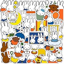 Amazon.co.jp: 100枚入り かわいい ウサギ ステッカーパック アニメ